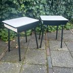 2X Vintage Bauhaus Rietveld Stijl Nachtkastjes thumbnail 3