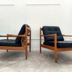 Paar Gerestaureerde Scandinavische Fauteuils thumbnail 8