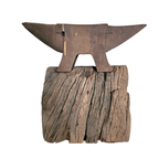 19th Century Blacksmith's Anvil On The Original Tree Stump Pedestal thumbnail 5