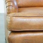 Unieke En Zeer Comfortabele Schapenleren Design Fauteuil/ Armchair Met Een Diepe Zit thumbnail 11