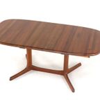 dyrlund Ovalen 1x Verlengbare Eettafel Massief Teak Vintage Deens thumbnail 13