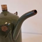 Antieke Groene Petroleum Kan Emaille thumbnail 4