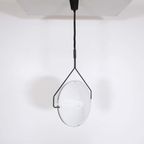 1972 Aluminum And Plexiglass Raak 'Kompas' Ceiling Lamp thumbnail 4