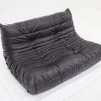 Togo Ligne Roset Sofa Brown Leather By Michel Ducaroy For Ligne Roset thumbnail 10