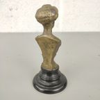 Kleine Bronzen Buste Koningin Elisabeth thumbnail 5