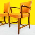 Set Vintage Deens Design Eetkamerstoelen Skai Oranje thumbnail 7