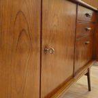 Vintage Teak Fineer Dressoir Lowboard Kast Kastje thumbnail 8