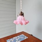 Hanglamp Van Roze Gesatineerd Glas, 1920-30S thumbnail 2