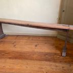 Lange Bank Kerkbank Frans Antiek 195 Cm. thumbnail 10