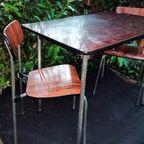 Vintage Formica Tafel Met 2 Bijpassende Stoelen '60S/70S thumbnail 3