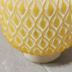 Vintage Glazen Plafondlamp, Wit En Geel thumbnail 9