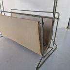 Vintage Magazine Rack Lectuur Bak Kranten Design thumbnail 5