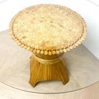 Vintage Rotan Bamboe Mcguire Eettafel, Korenschoof, thumbnail 6