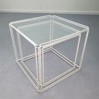 Max Sauze Bijzettafel. Vintage Salontafel 'isocele' Wit. thumbnail 8