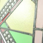 Vintage Glasraam Molen Glas In Lood Zonnevanger 47X37Cm thumbnail 8