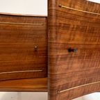 Engels Houten Kastje Met Messing Versiering, 19650's thumbnail 5