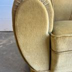 Set Van 2 Vintage Art Deco Fauteuils / Zetels / Eenzitten thumbnail 12