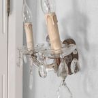 Vintage Brocante Wandlamp Met Glazen Pegels thumbnail 12