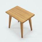 Carl Malmsten Solid Pine Stool By Svensk Sweden 1940S thumbnail 4