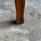 Art Nouveau Tafel In Goede Staat Met Rijke Donker Bruine Patina. thumbnail 5