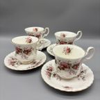 Royal Albert Lavender Rose Set Dames Kop En Schotels 8 Delig thumbnail 6