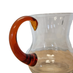 Vintage Design Waterkaraf Met Amberglas thumbnail 4