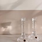 Elegante Italiaanse Vintage Loodkristallen Kaarsenhouders. Rcr Italia. thumbnail 3