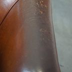 Stoere Maar Comfortabele Vintage Clubfauteuil Gemaakt Van Schapenleer thumbnail 9