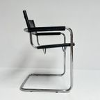 Set Van 4 Lederen Mart Stam S34 Stoelen, 1970's thumbnail 11