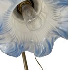 Art Nouveau - Table Lamp With Glass - Brass Base And Bayonet Socket thumbnail 8