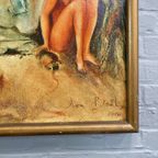 Surrealistisch Schilderij Van Yves Boël - Le Rêve De Bacchus - 1966 thumbnail 11