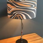 Table Lamp With Grey And Pink Shade, Shade Adjustable In Height thumbnail 11