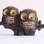 Ceramic Owls Sculpture By Elisabeth Vandeweghe For Perignem 1970S, Belgium. thumbnail 8