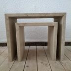 Italy Travertine Nest Tables 70 'S thumbnail 14