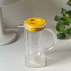 Vintage Space Age Pitcher Transparant Plastic - Thermos Double Walled thumbnail 2