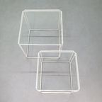 Max Sauze Bijzettafel. Vintage Salontafel 'isocele' Wit. thumbnail 11