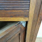 Vintage Frans Dressoir Commode Ladekast Badkamermeubel Met Marmer Blad 302 thumbnail 20