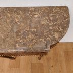 Barok Rococo Wandconsole Sidetable Met Marmer Blad En Spiegel 05 thumbnail 8