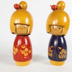 Vintage - Japan - Kokeshi - Aantal 13 - Design Umeyoshi Yamgishi - 1950-1970 thumbnail 3