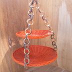 Vintage Design Dubbelschaal Rotan Hanger H80d46d35 thumbnail 5