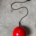 Space Age Hanglamp , Kleine Bol , Rood thumbnail 3