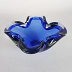 Murano - Murano Sommerso - Asbak - Schaal - Cobalt Blauw - 1960's thumbnail 2
