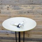 Design Staande Lamp Geel Witte Glazen Kap thumbnail 8