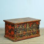 Folk Art Bruidskist, Circa 1850 thumbnail 4