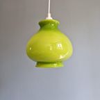 Vintage Groene Opaline Hanglamp, Jaren 60-70 thumbnail 2