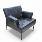 Kinnarps / Sweden /meo 357 Arm Chair / Black Leather / 1990s thumbnail 2