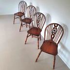 4 X Wheelback / Windsor Chairs / Marked thumbnail 2