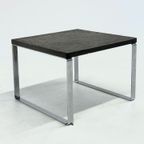 Vintage Salontafel Peter Draenert, Leisteen + Chrome, Grijs + Zilver- 2 Stuks thumbnail 9