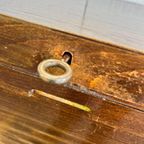 Vintage Houten Vakkenkast / Archiefkast Met Rolluik thumbnail 13