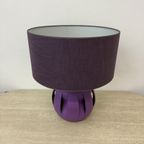 Purple Ceramic Table Lamp , 1970S thumbnail 14